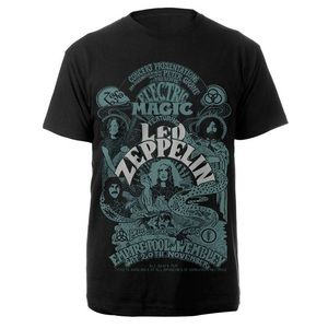 (B52) Led Zeppelin Electric Magic Black T-Shirt concert Shortsleeve, Sz XXL, NWT